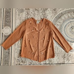 Vtg Y2k Couture NY Cardigan shirt long sleeve